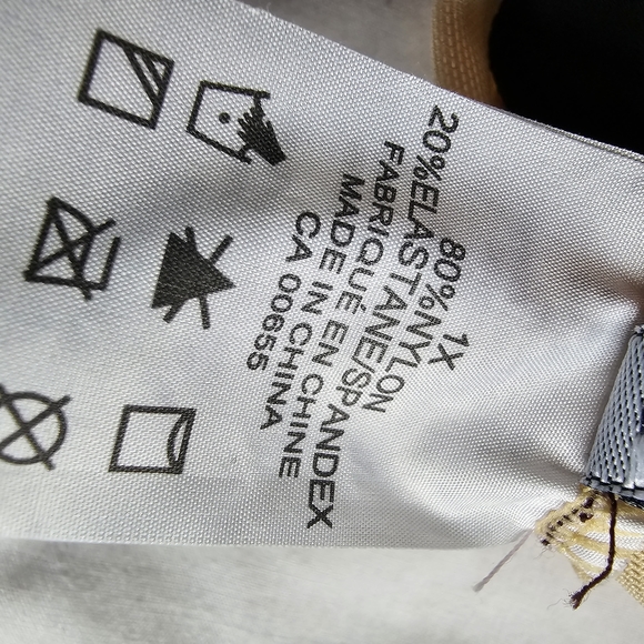 Plus Size 1x Women's One Peice Bathingsuit Faux Skirt Penningtons - Picture 7 of 7